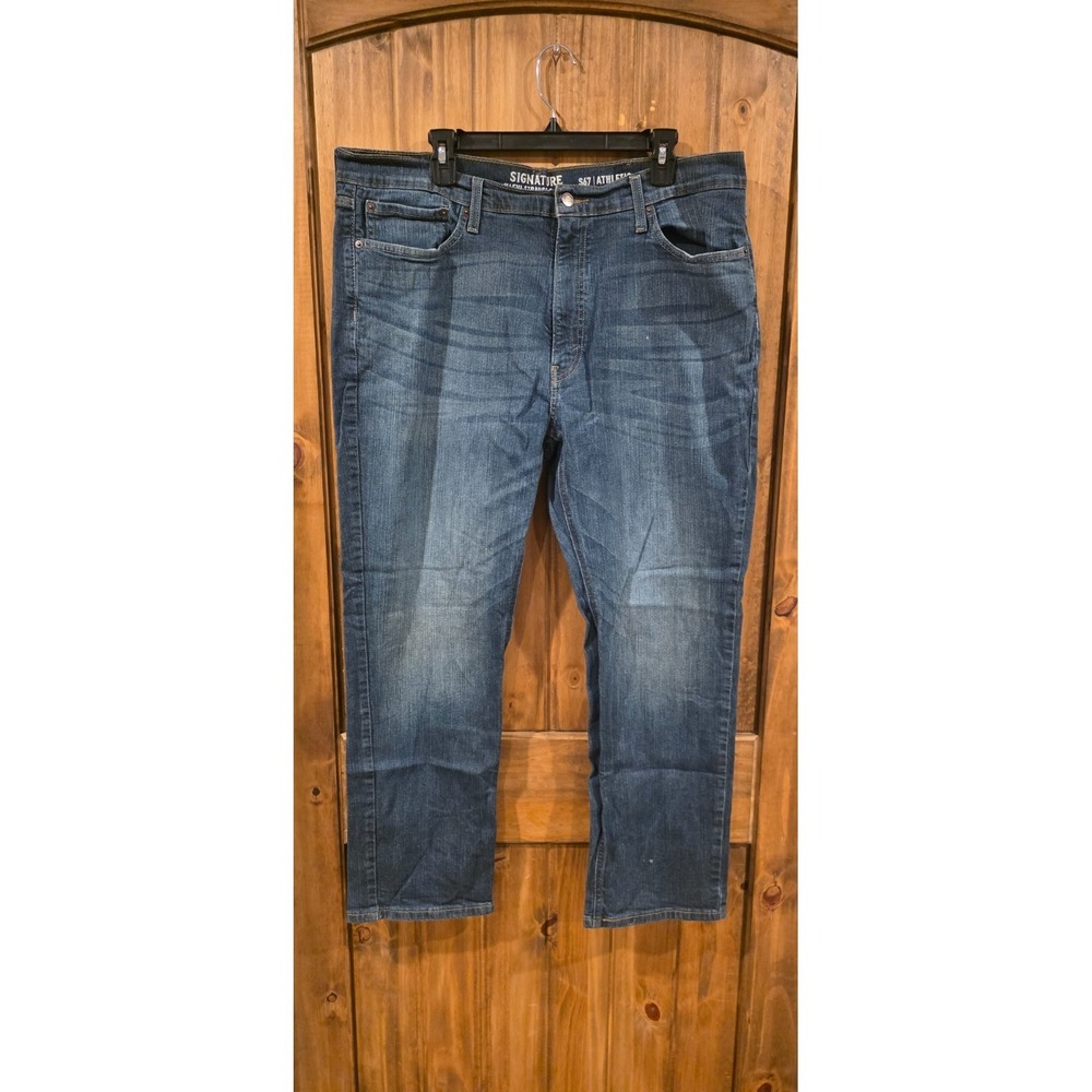 Signature by Levi Strauss & Co. Straight‎ Jeans Mens W40 L30 Blue S67 Athletic